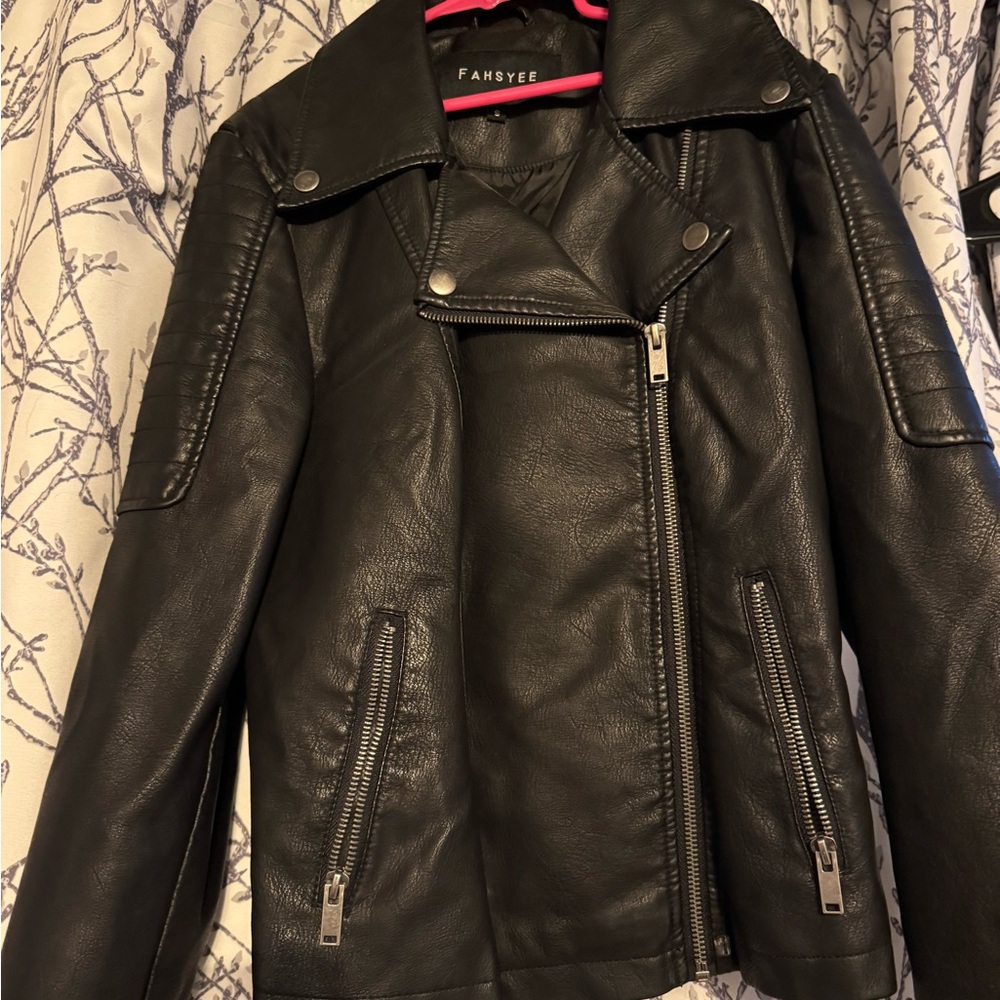 Women's Black Leather Jacket